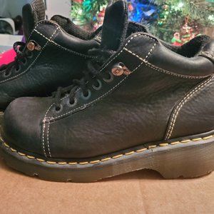 Doc Marten Womens 8542 Black Leather Lace Up Ankle Combat Boots Size UK 7/US 9